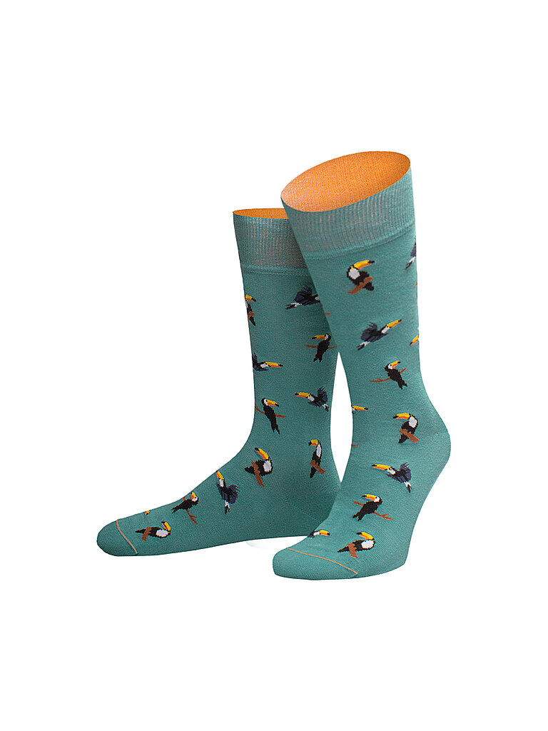 VON JUNGFELD Herren Socken  Trinidad  grün | 39-42